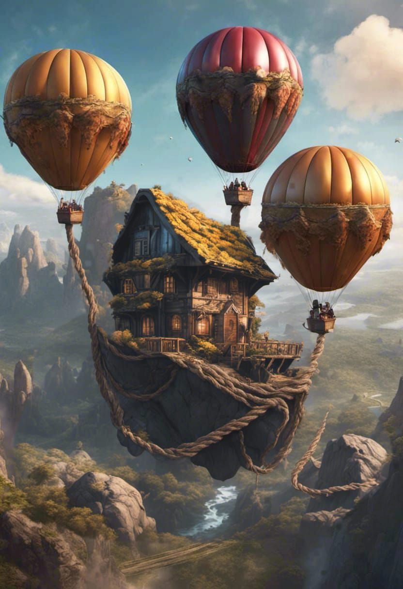 Fantastical Windmill in Solarpunk Fantasy Art