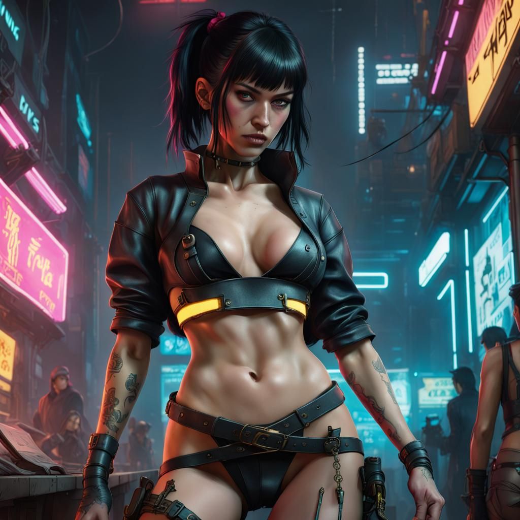 Cyberpunk Pirate: Neon-Lit Future
