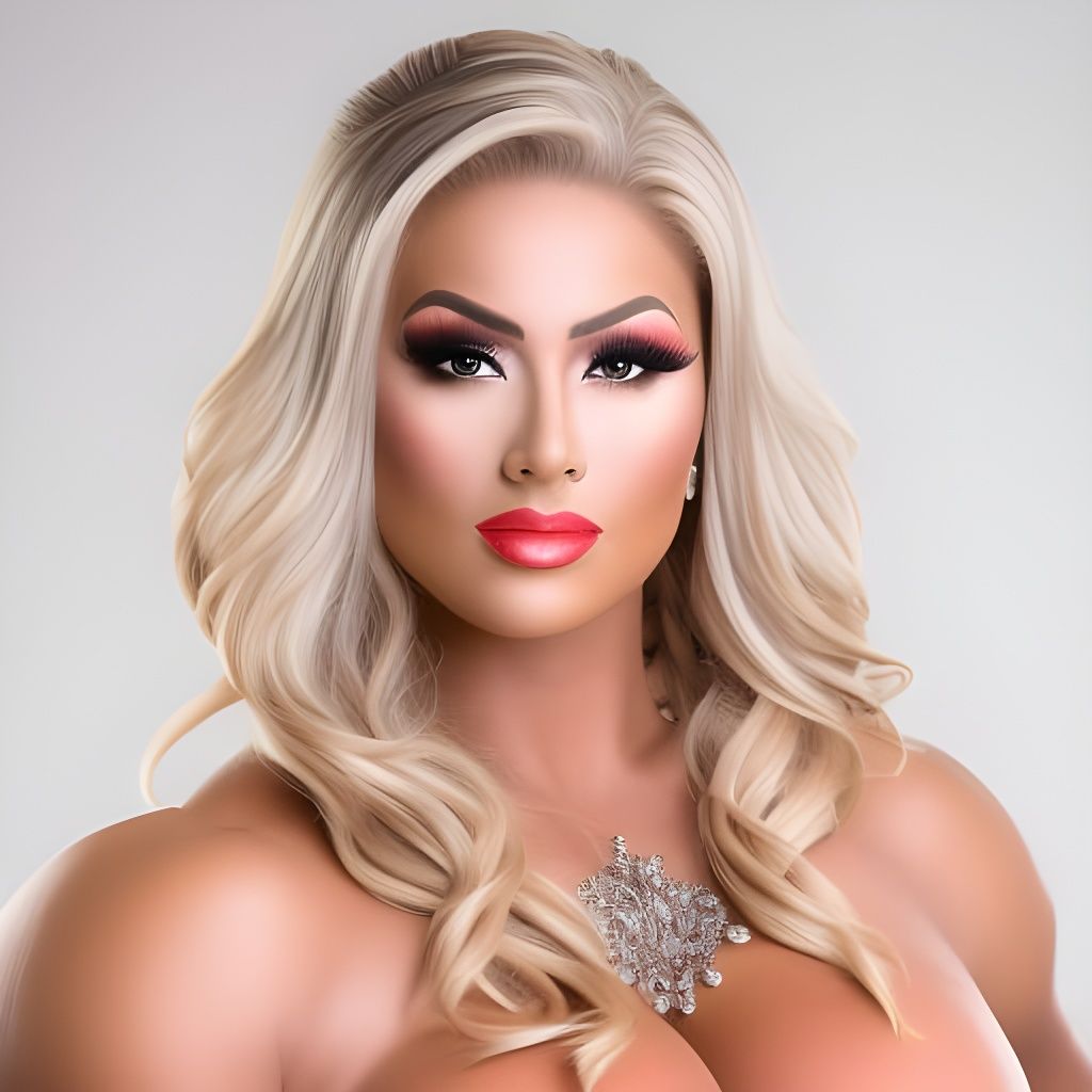 Voluptuous Female Bodybuilder Posing for Camera