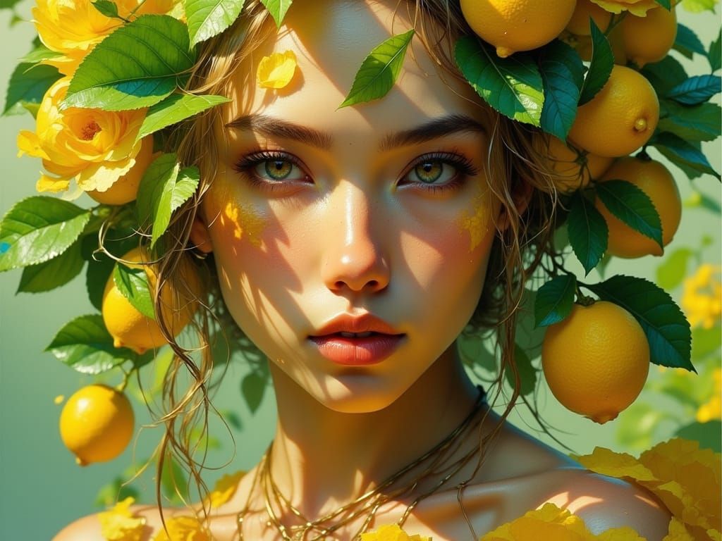Lemon Tree Portrait in Dynamic Lighting