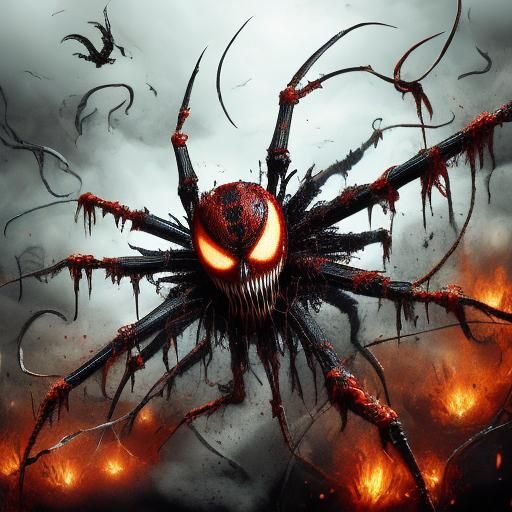 Venom Carnage Spider Halloween Fusion