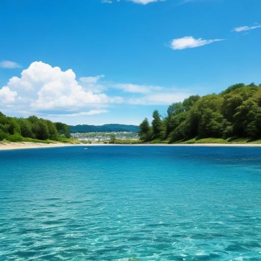 Serenely Unusual Swamp Scene Under Muted Blue Sky