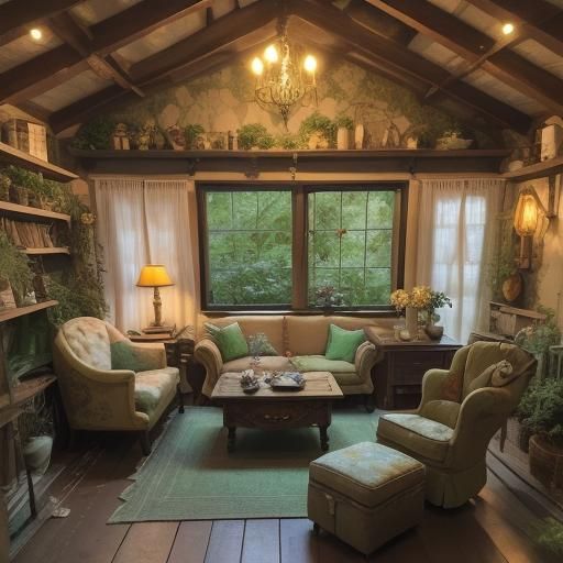 Fairy's Cottagecore Home Inside a Drawer
