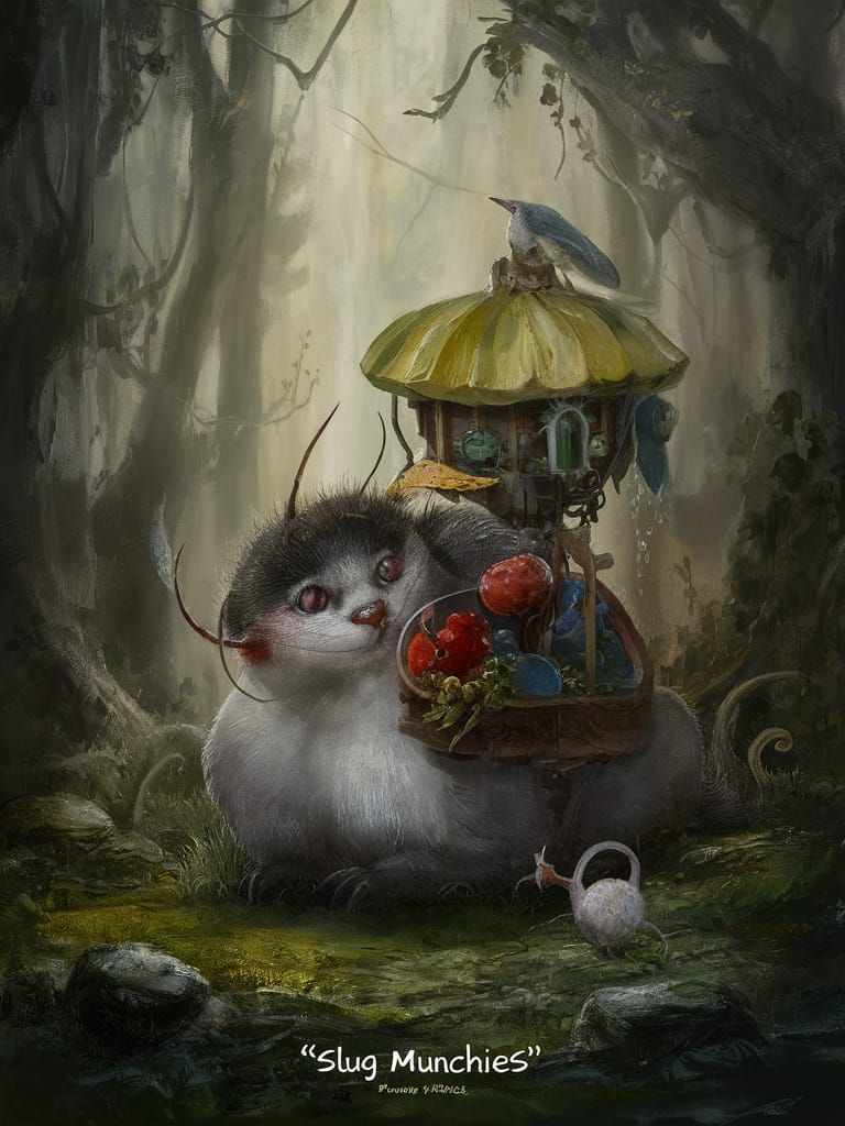 Slug Munchies Food Package in Ethereal Fantasy Style