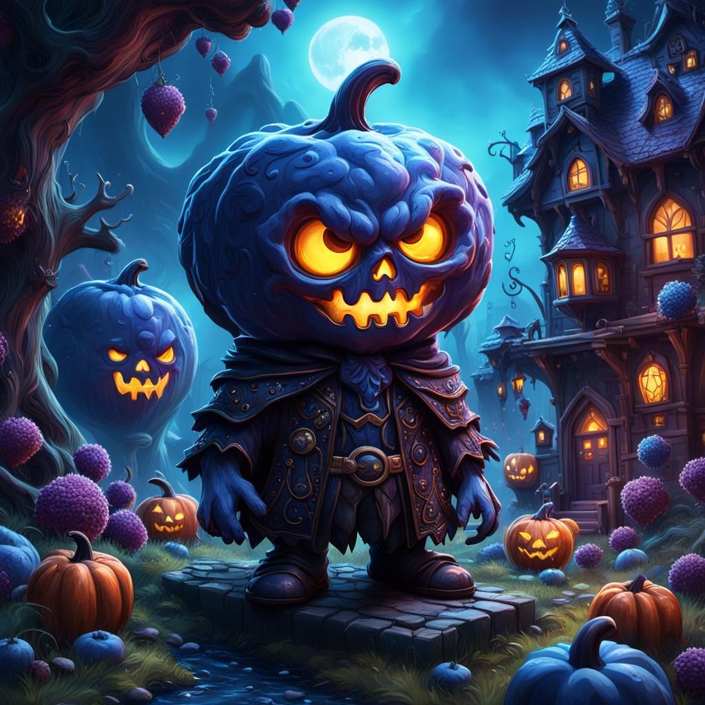 Real-Life Boo Berry in Detailed Matte Painting