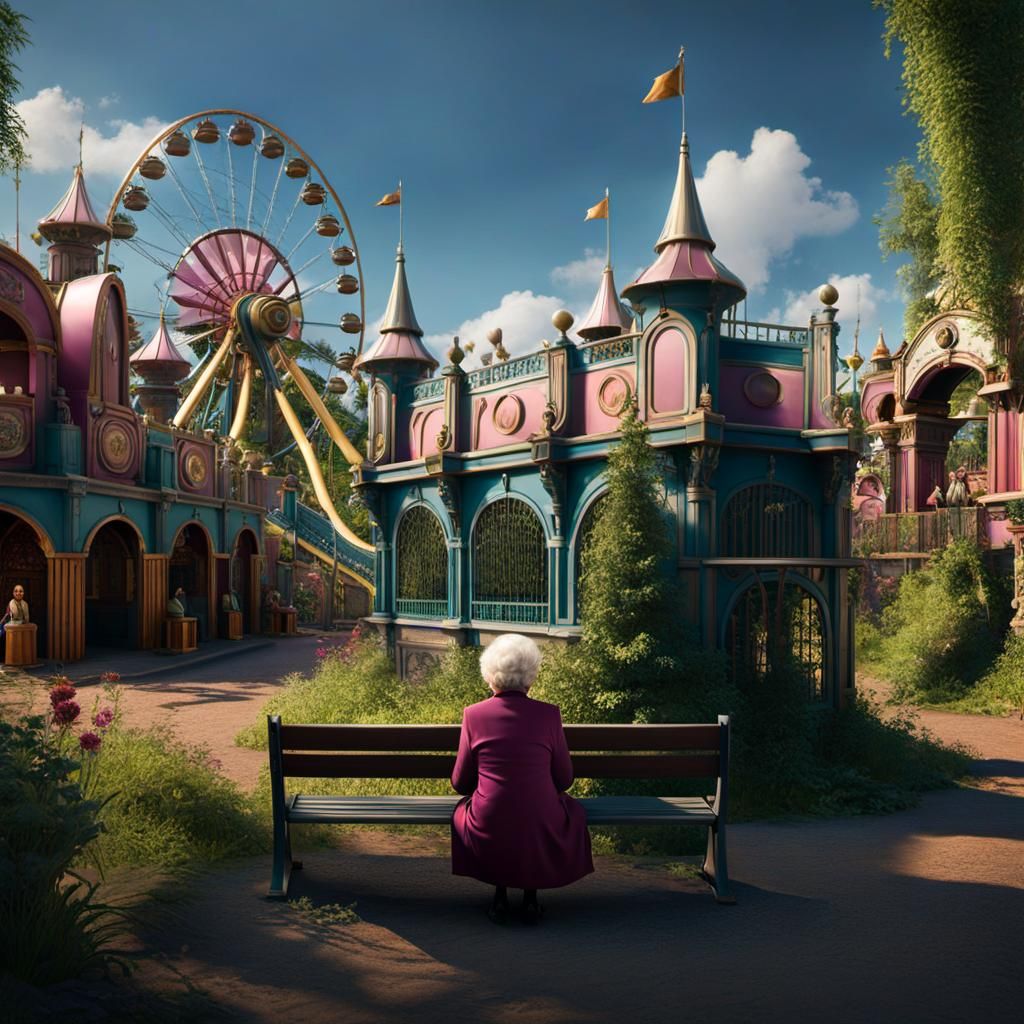 Abandoned Theme Park: Old Woman's Memories