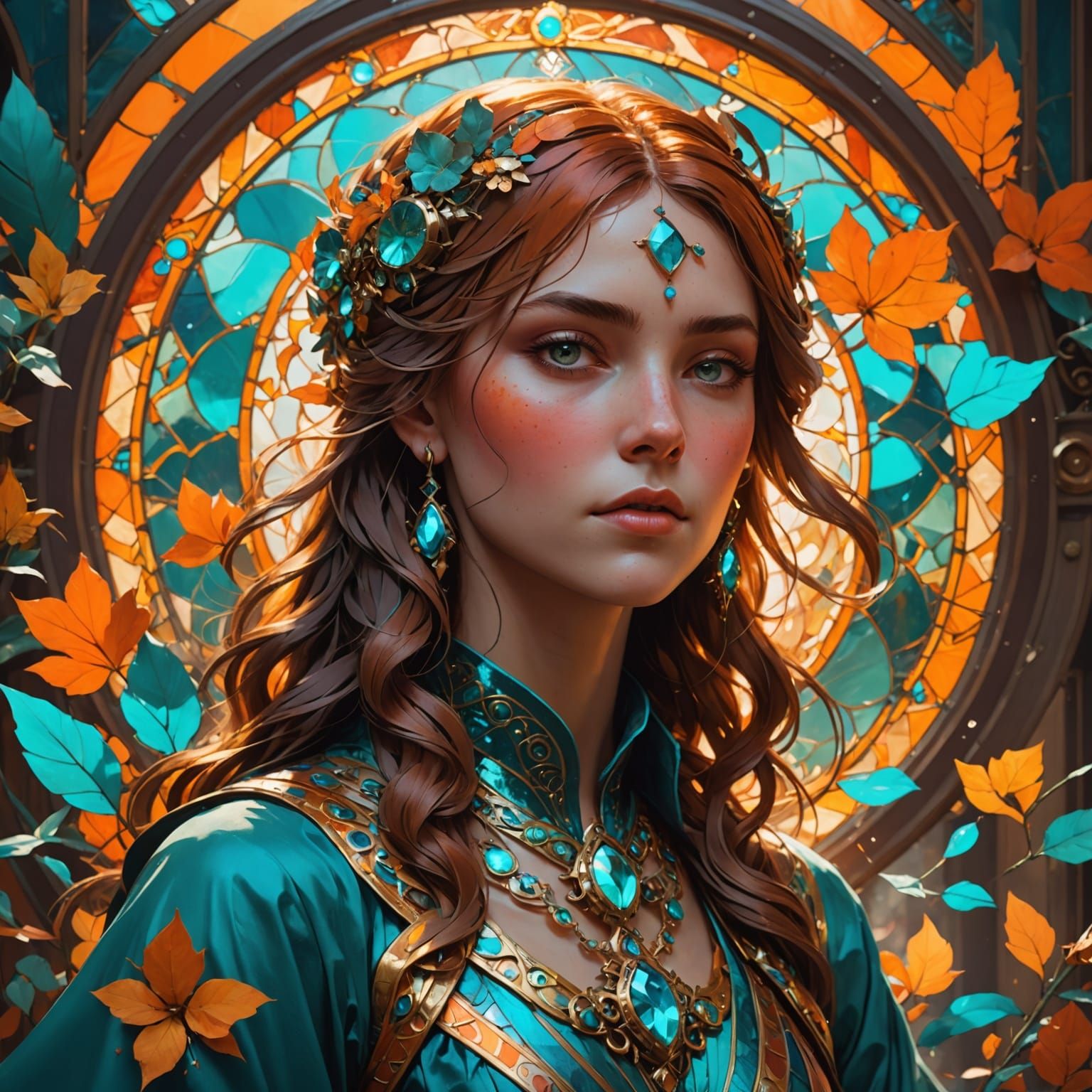 Dreaming with Vibrant Eyes in Triadic Colors