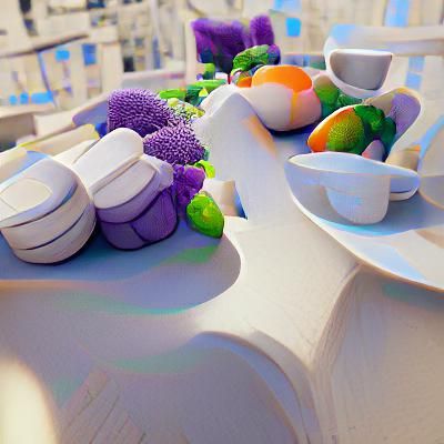 Realistic Fruits and Pastries in Ambient Occlusion
