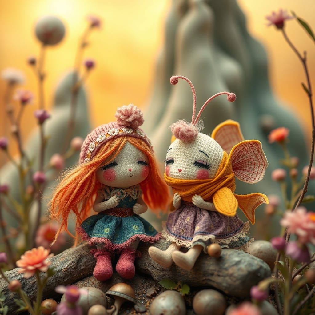 Dreamy Whimsy of Rosypants and Giggle Fish in Folk-Art Aesth...