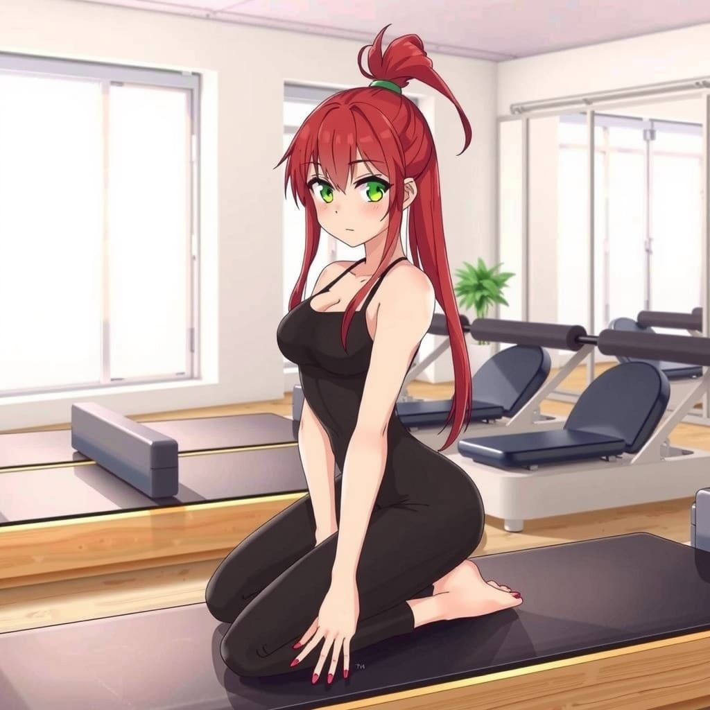 Kawaii Pilates Goddess in Black