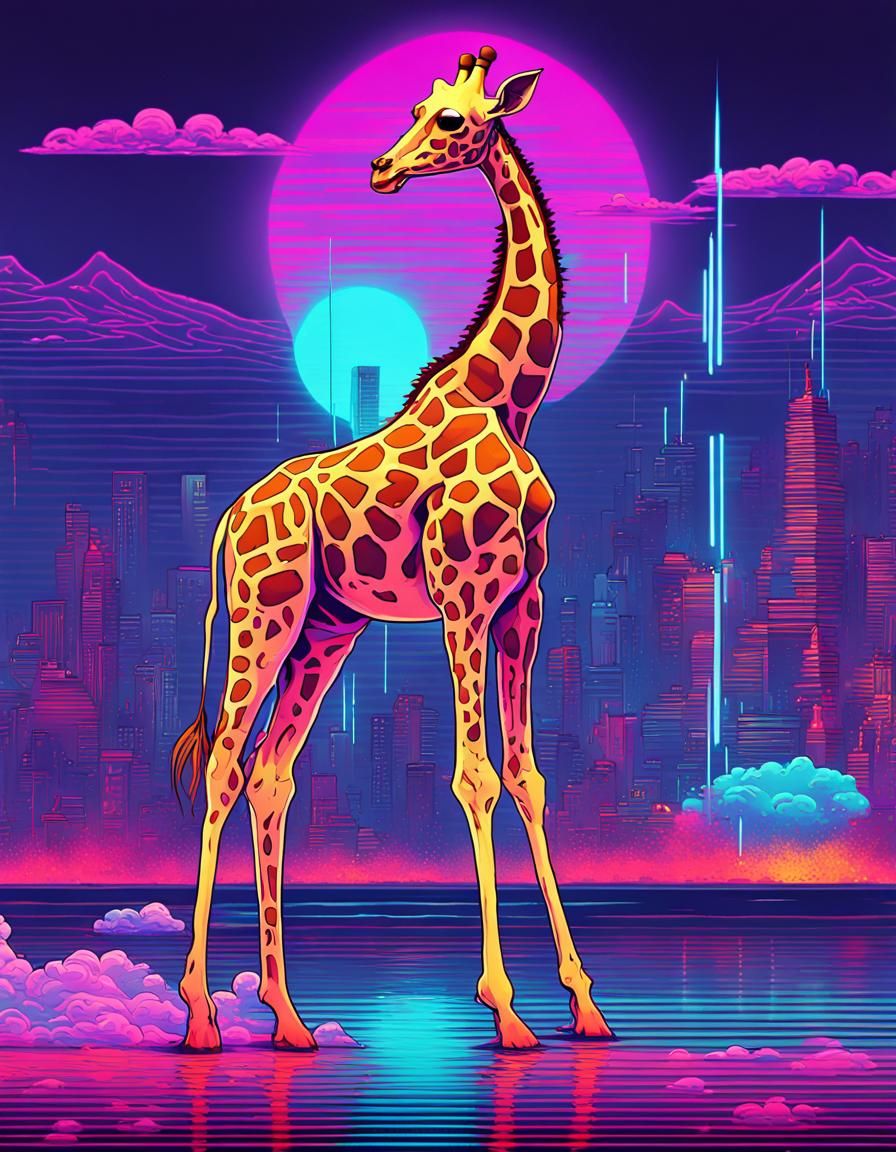 neon giraffe