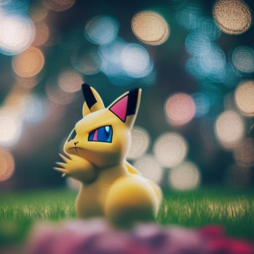 Mew Pokémon: Professional Photography with Bokeh