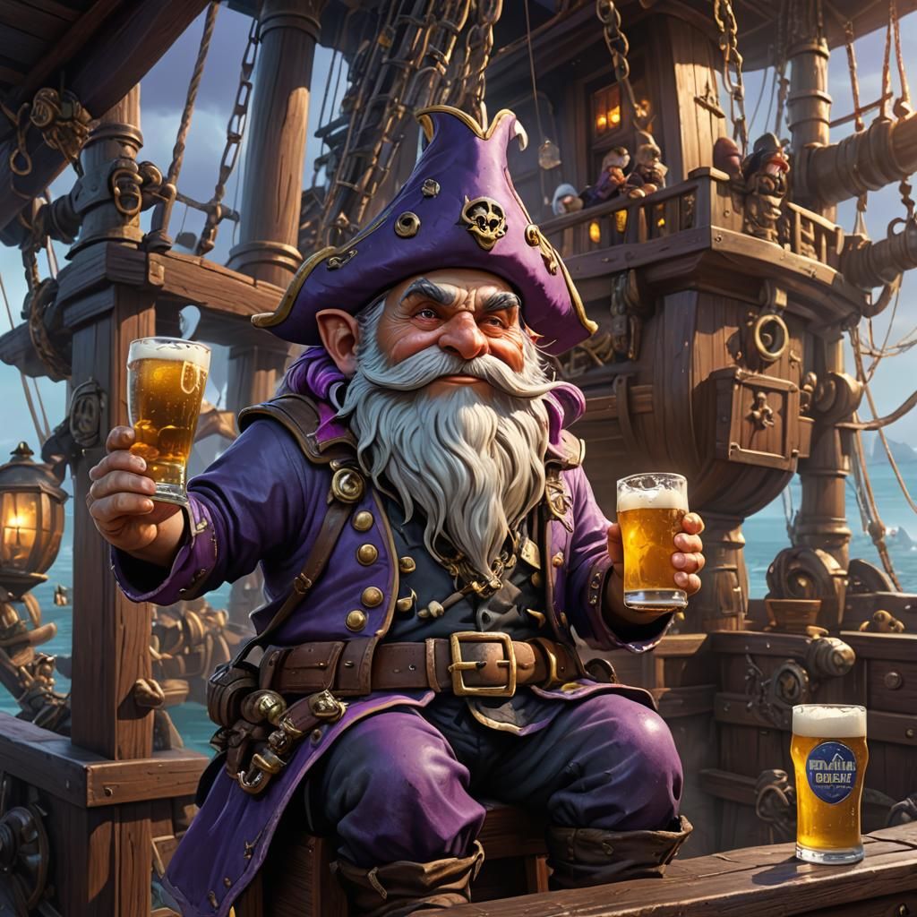 gnome pirate cheers
