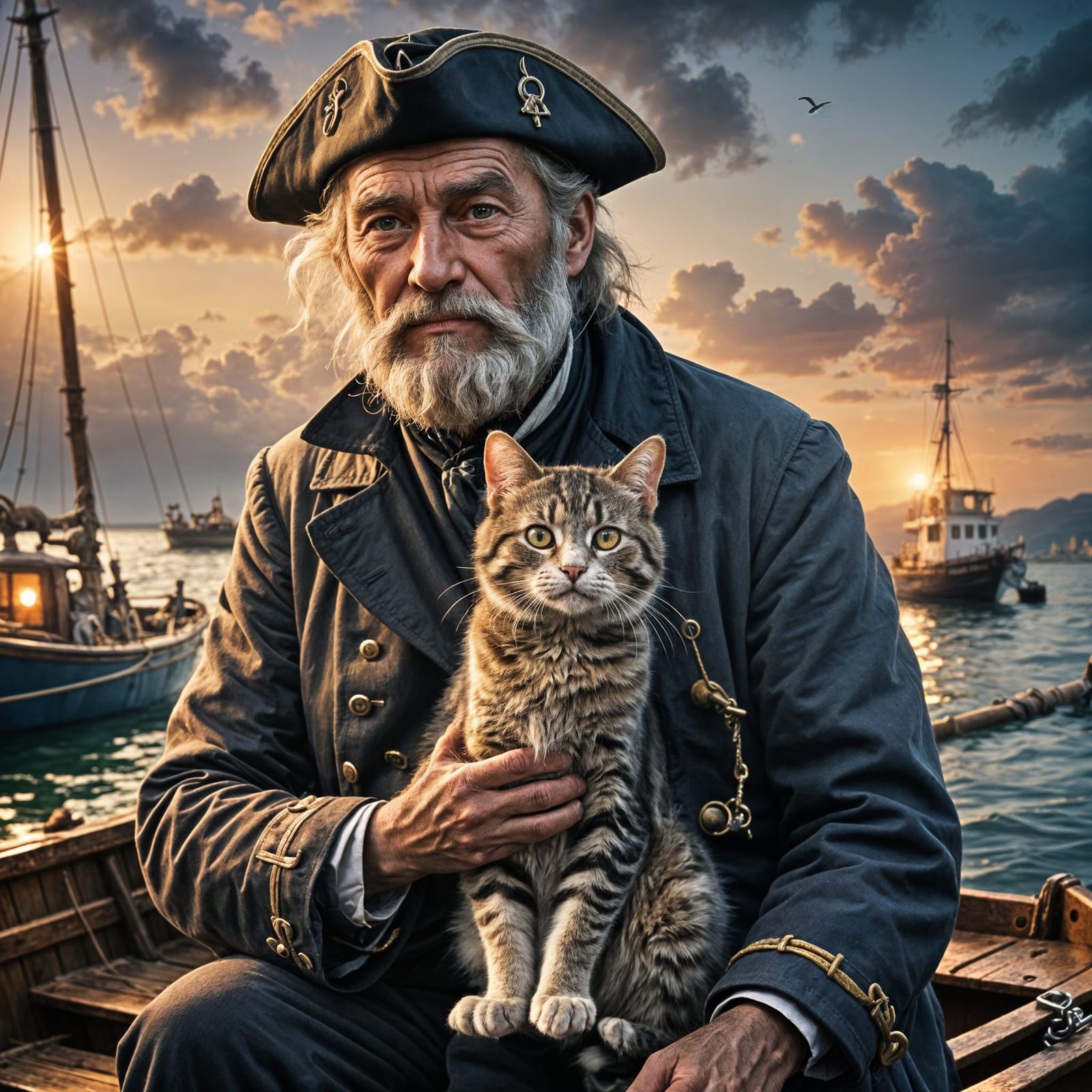 Abstract Clouds Generated by AI