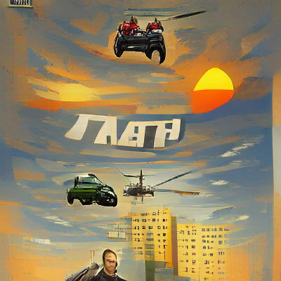 Russian Grand Theft Auto Inspired Poster Art