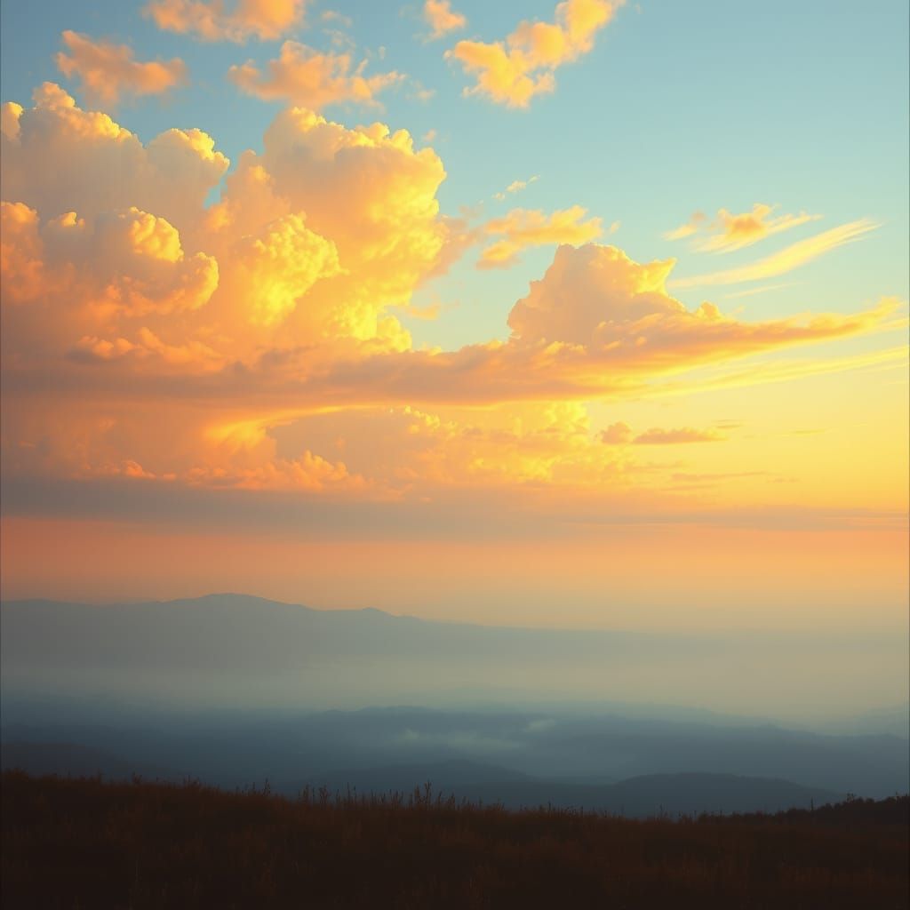 The most beautiful skies we see are