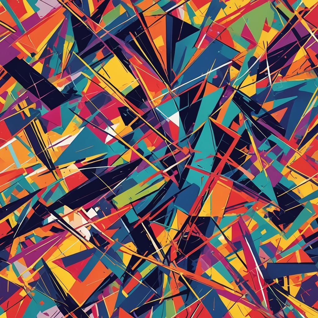 Geometric Fauvism: Lines and Shapes in Bold Color