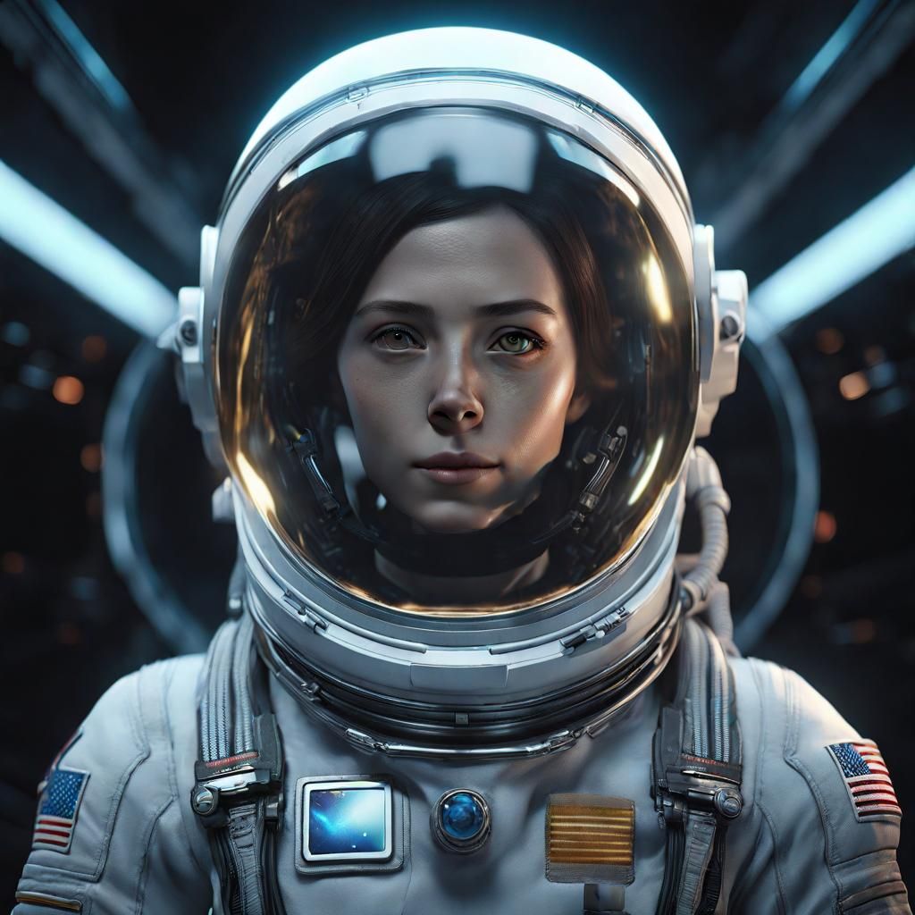 female astronaut  III