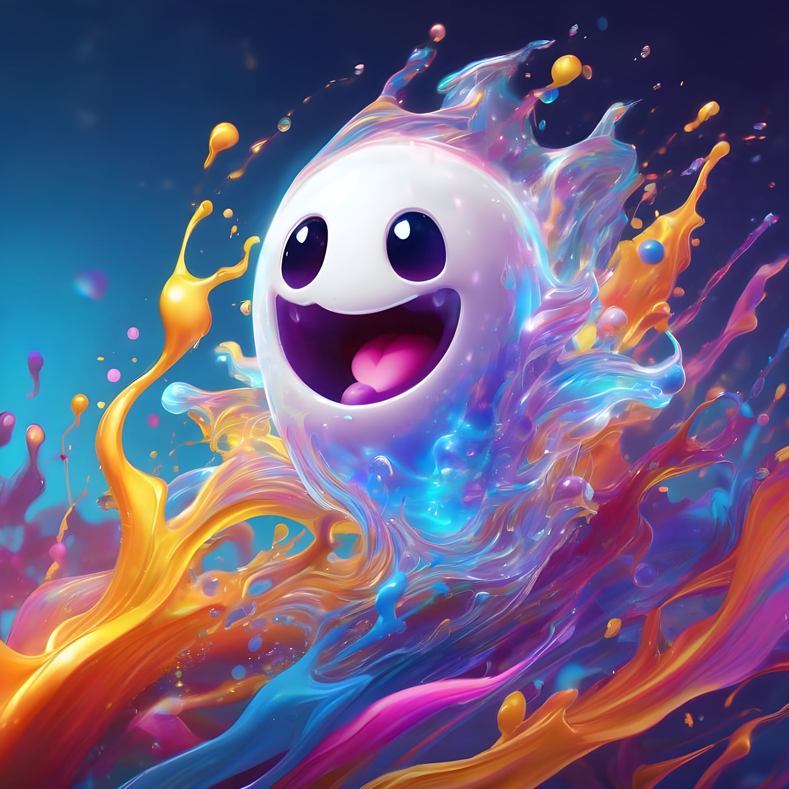 Adorable Ghost in a Rush!