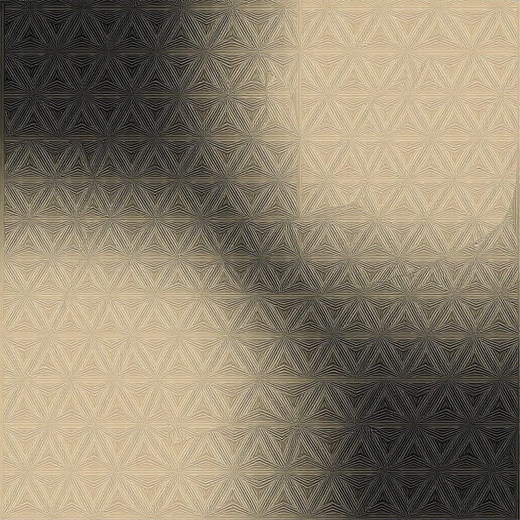 Ephemeral Triangular Motif in Muted Digital Hues