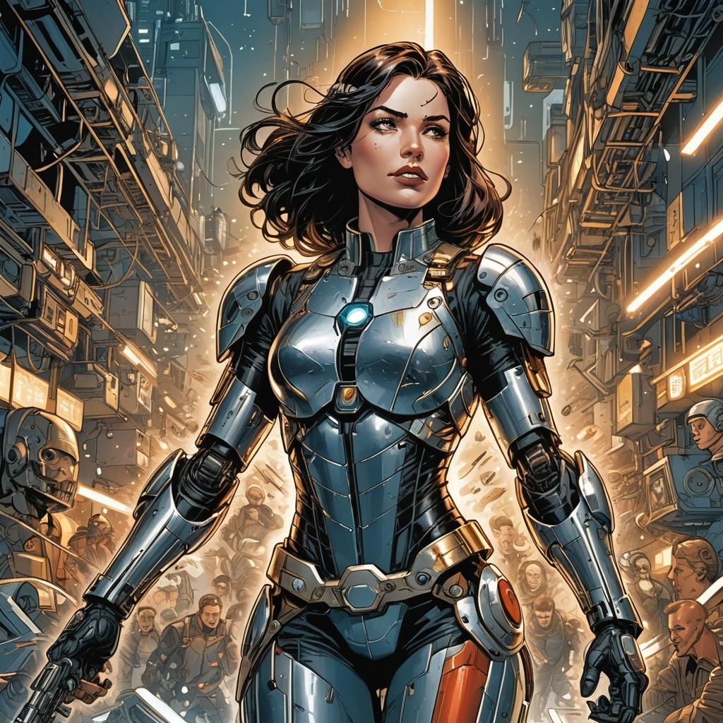 Android Justice in Comic Book Style