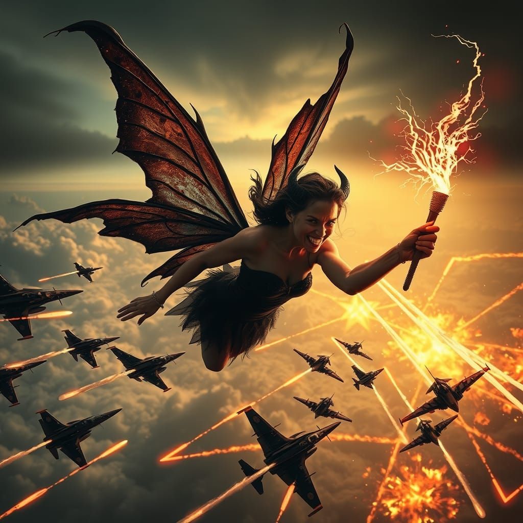 Evil Fairy Orchestrates Aerial Warfare