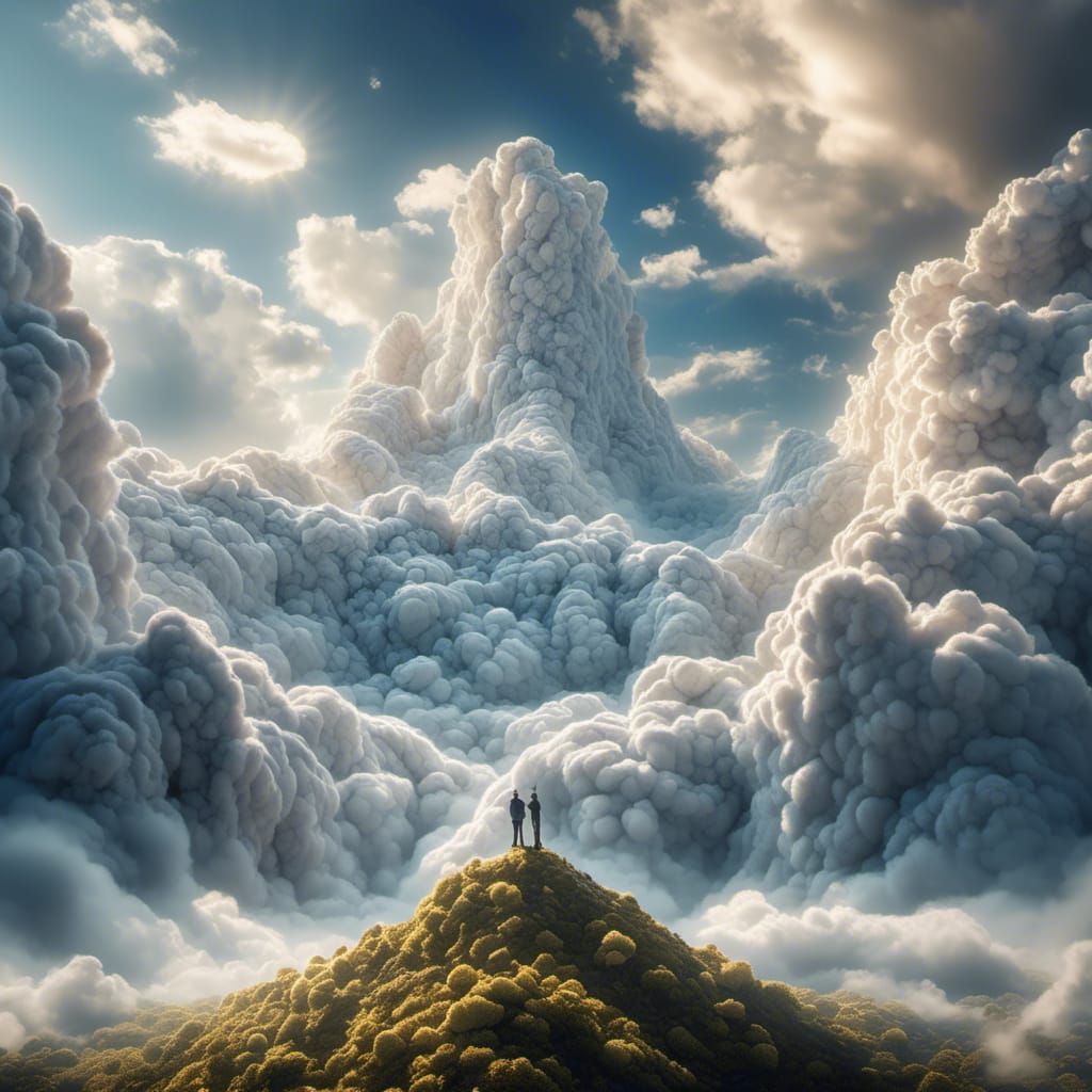 Cloud Painter Shaping Sky on Mountain Peak