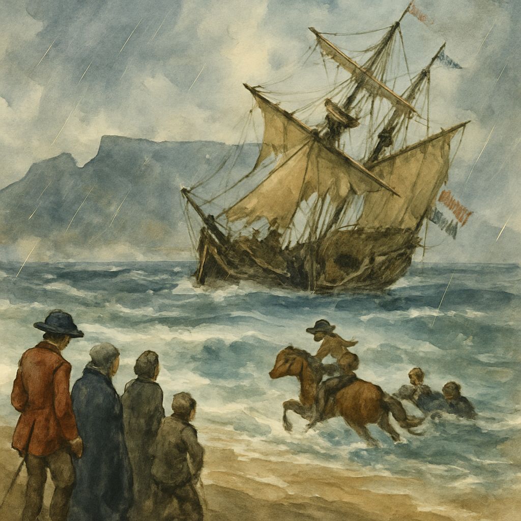 18th Century Shipwreck Rescue in Cape Town Storm