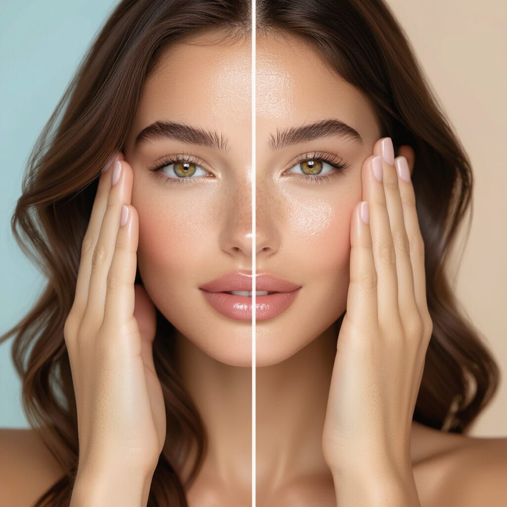 Split-Screen Hand Portrait: Hydrated vs. Dry Skin