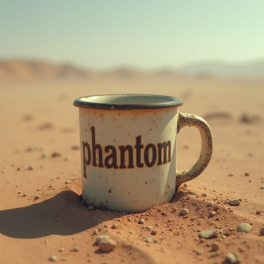 Post-Apocalyptic Coffee Mug in Retro-Futuristic Style