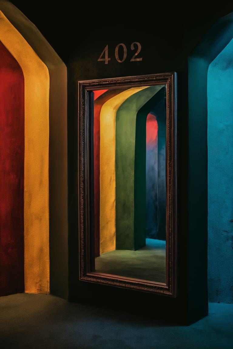 Mysterious Room 402 in Deep Color Photorealism