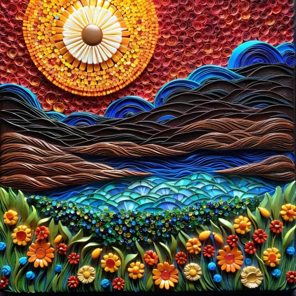Sunrise Mixed Media Soap Carving Masterpiece