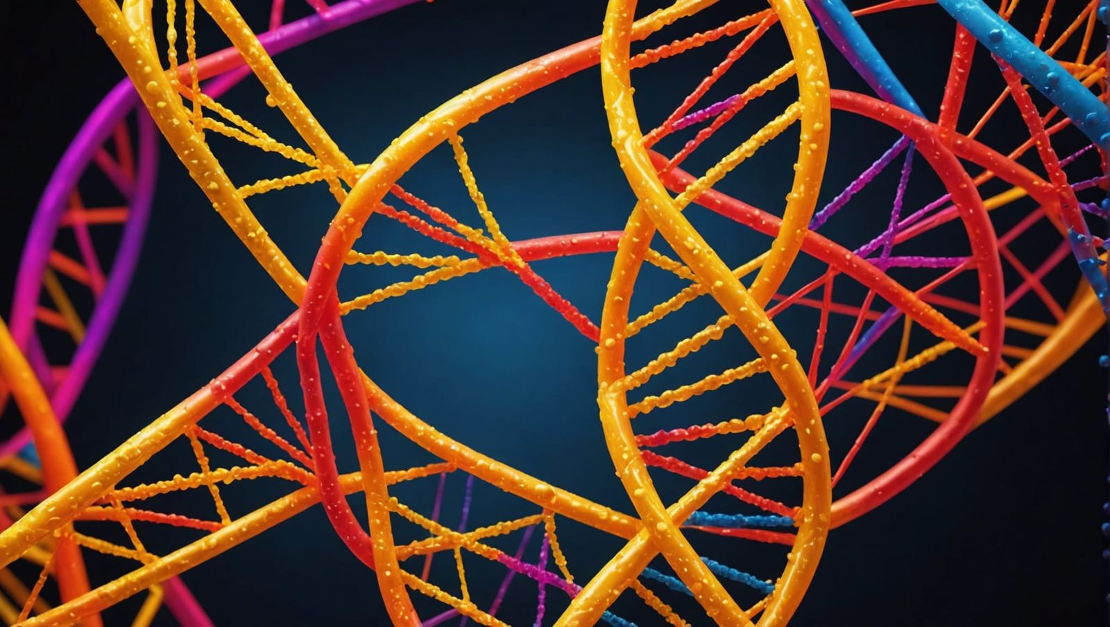 Entangled DNA Helix: Macro Photography Masterpiece