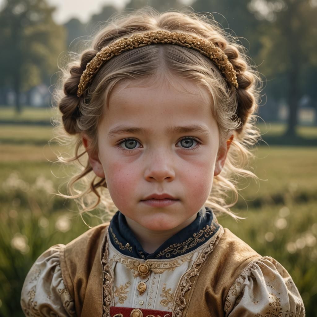 Dutch Golden Age Portrait of Young Girl
