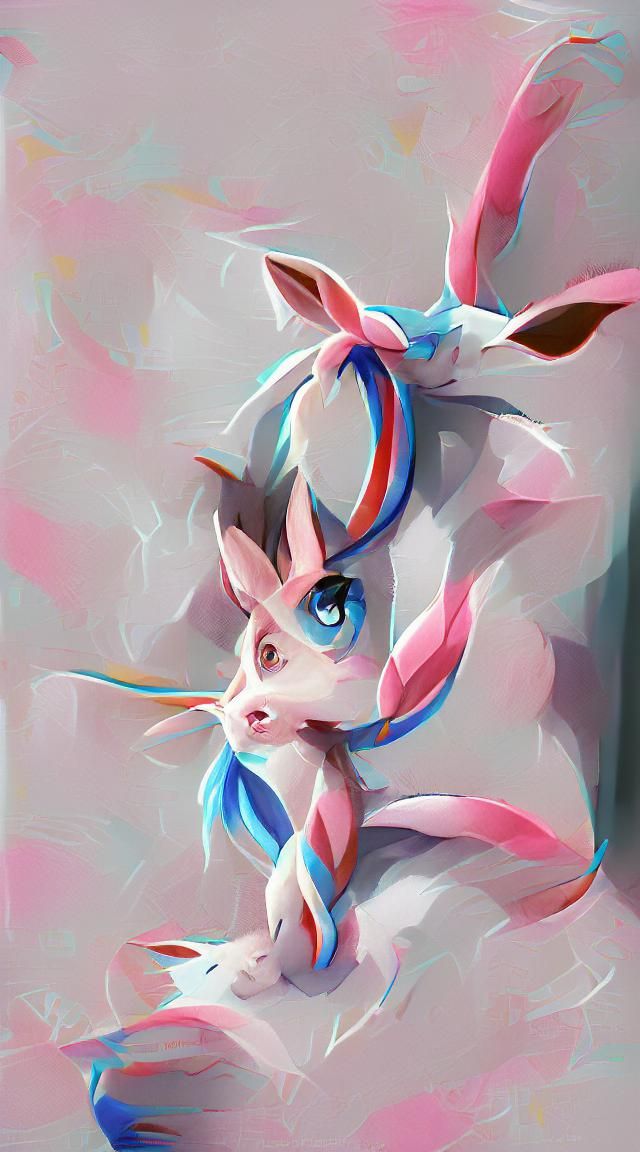 AI Generated Sylveon Pokemon