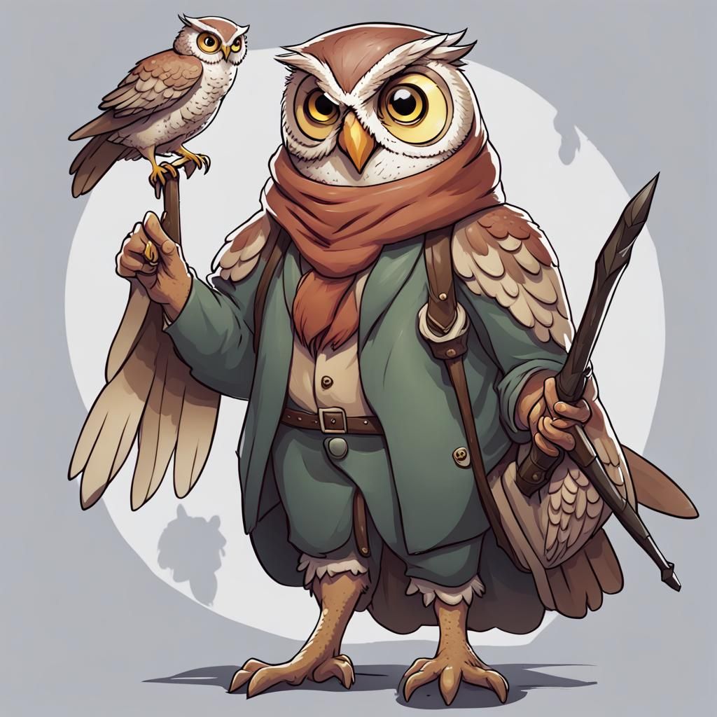 Owl Birdfolk Teacher for Dungeons and Dragons