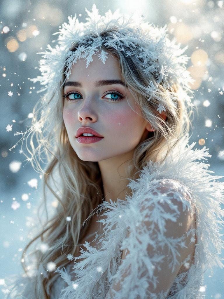 Frost and Glitch Photography Overlay Portrait