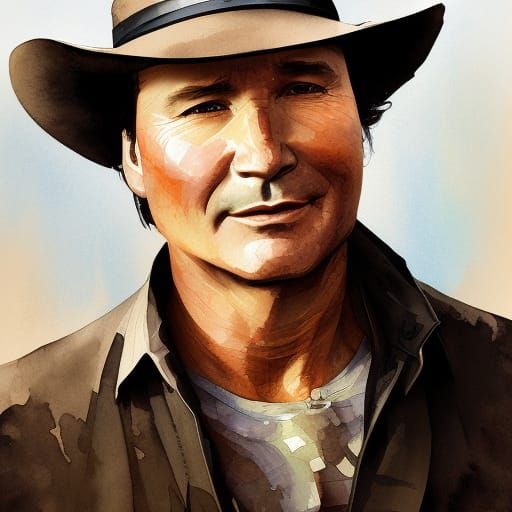 Watercolor Portrait with Dynamic Lighting