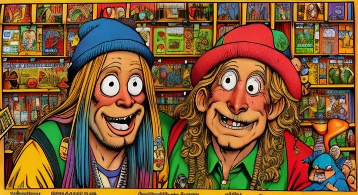🥇🤮🦨 Fabulous Freak Brothers, Fred Hembeck, Robert Crumb, ...