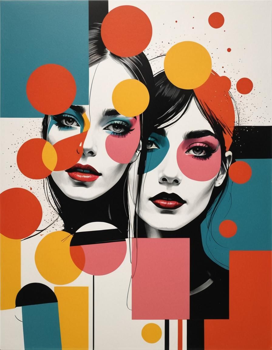 High Contrast Black and White Diagonal Stripes