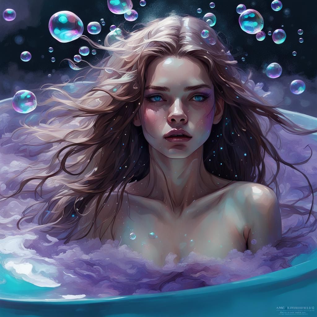 Bioluminescent Bath in a Fairy Oasis