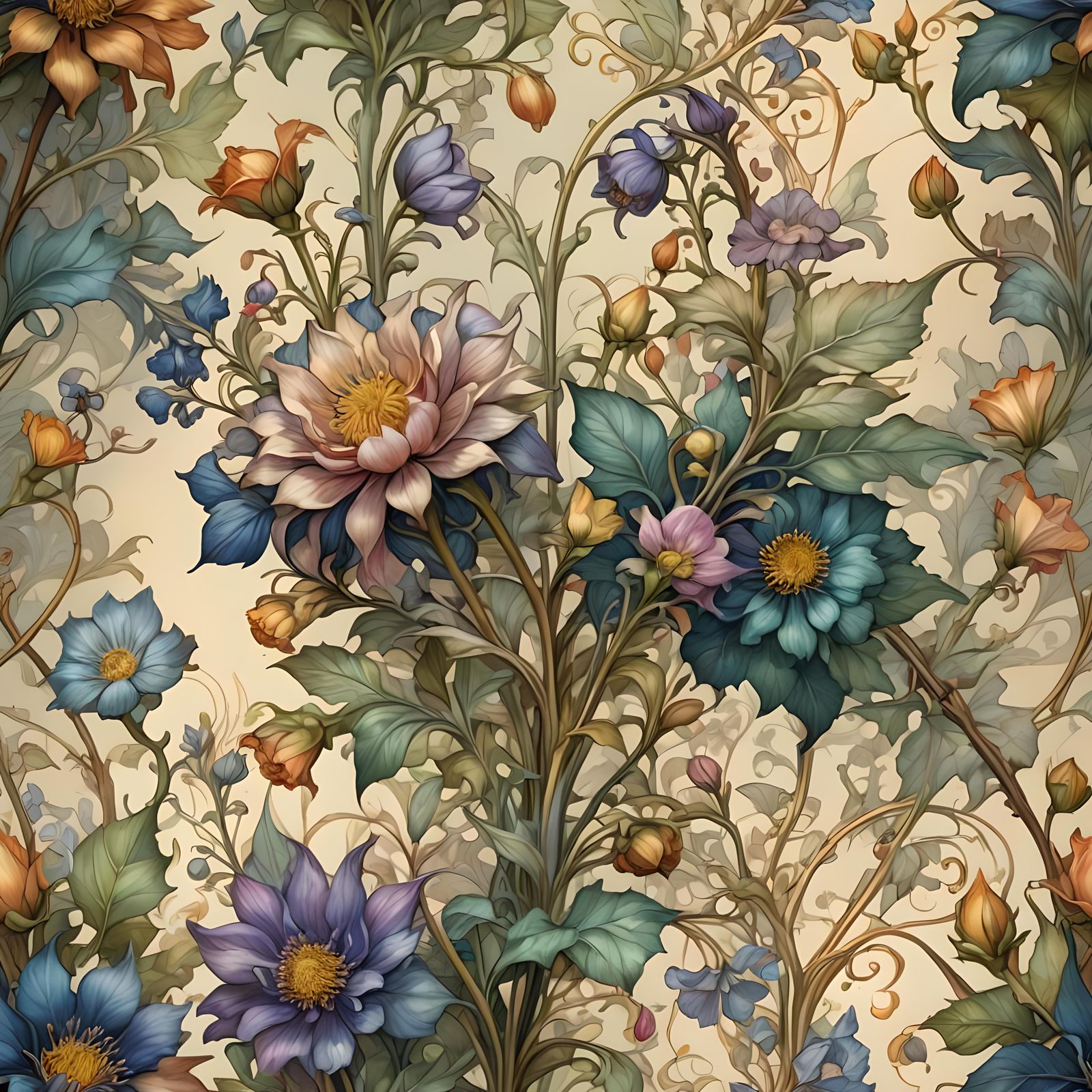 Fantastical Flowers Grow on Single Stalk