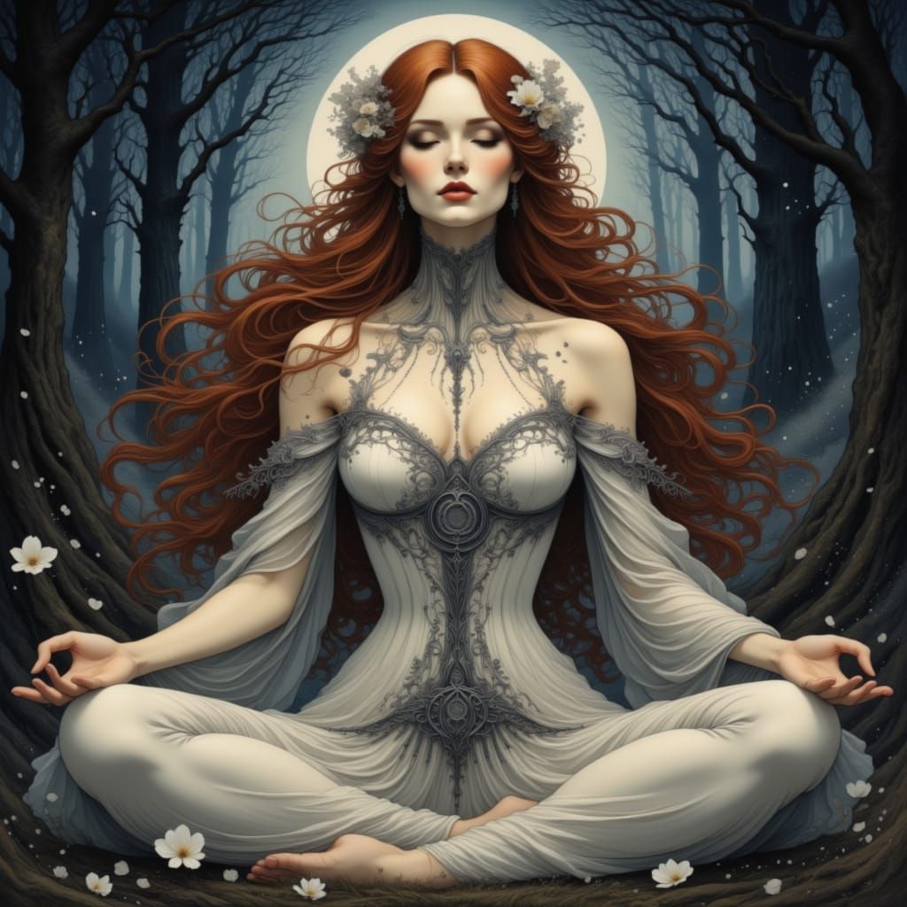 Ethereal Goddess of the Enchanted Forest