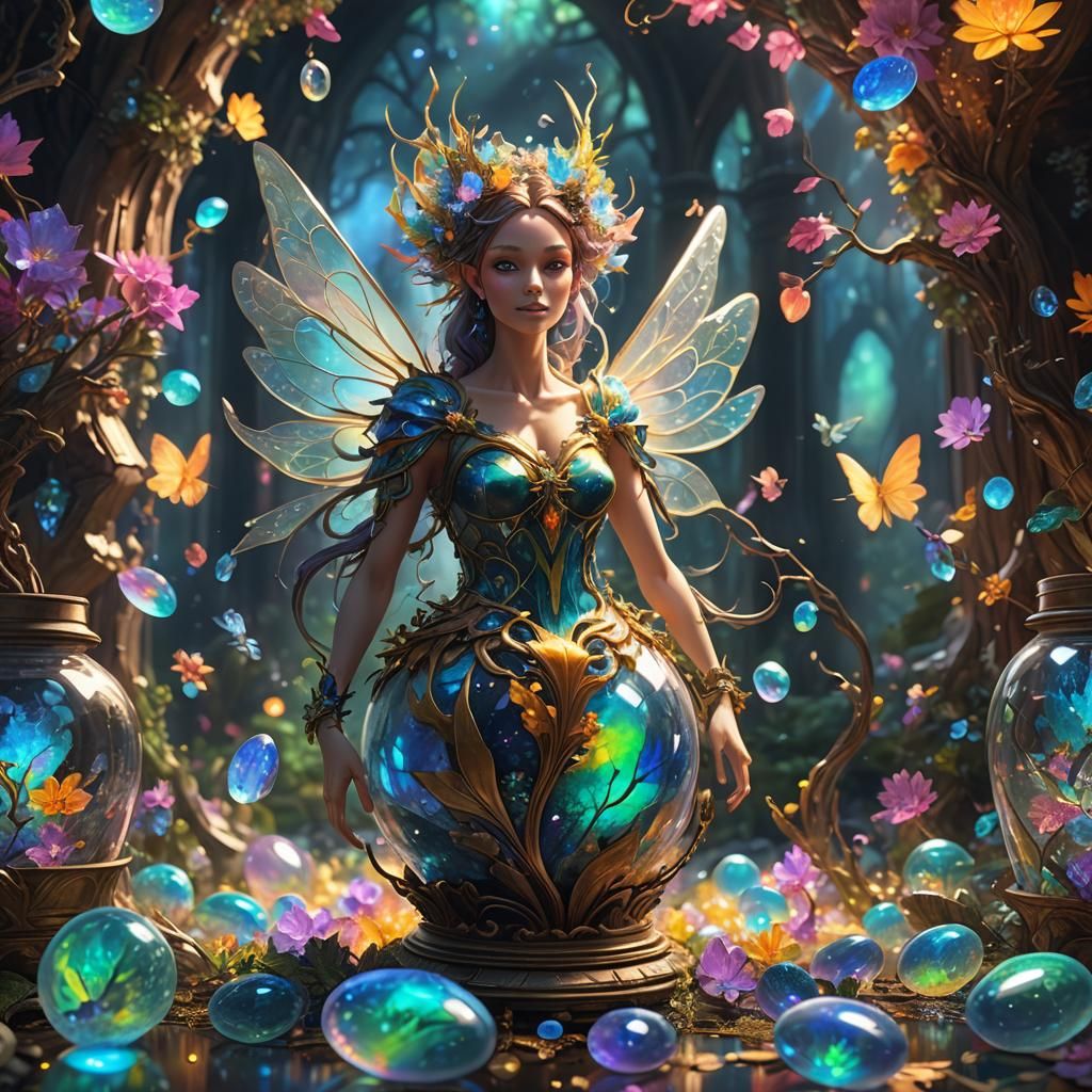 Opal Fairy in Fractal Jar Ecosystem