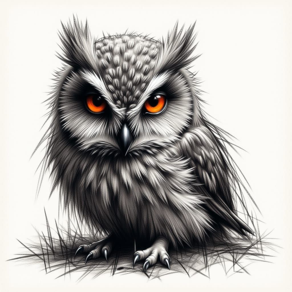 Grumpy owl