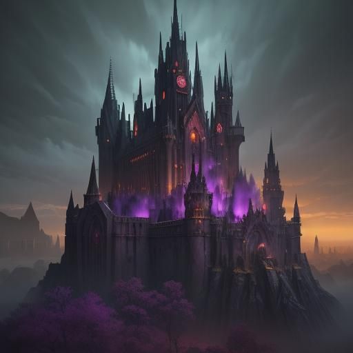 Dark Fantasy Clay City Concept Art