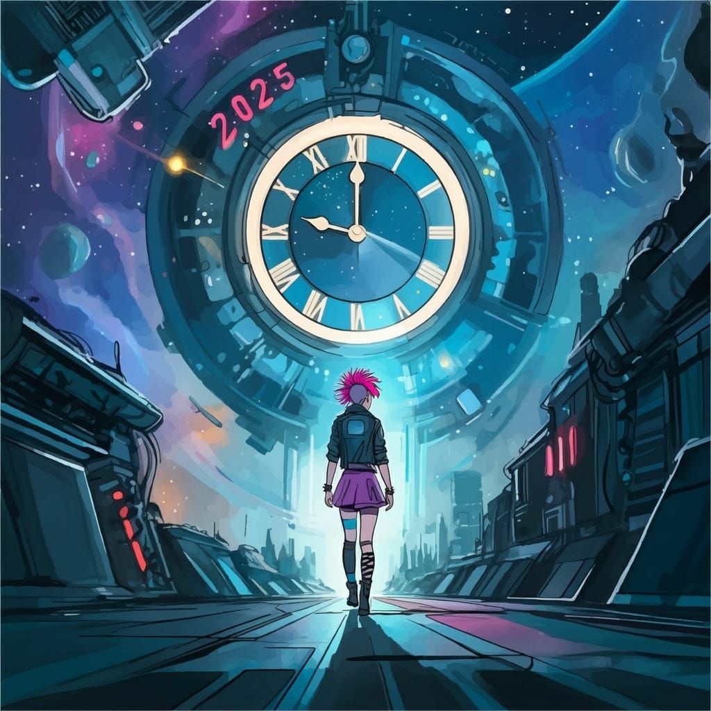 Whimsical Countdown to a Futuristic New Year