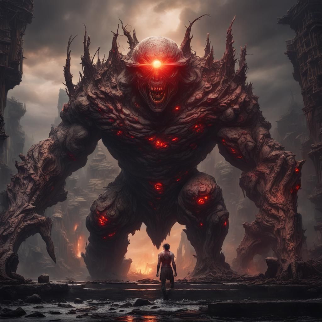 Cyclops Balor: Detailed Matte Painting in Unreal Engine