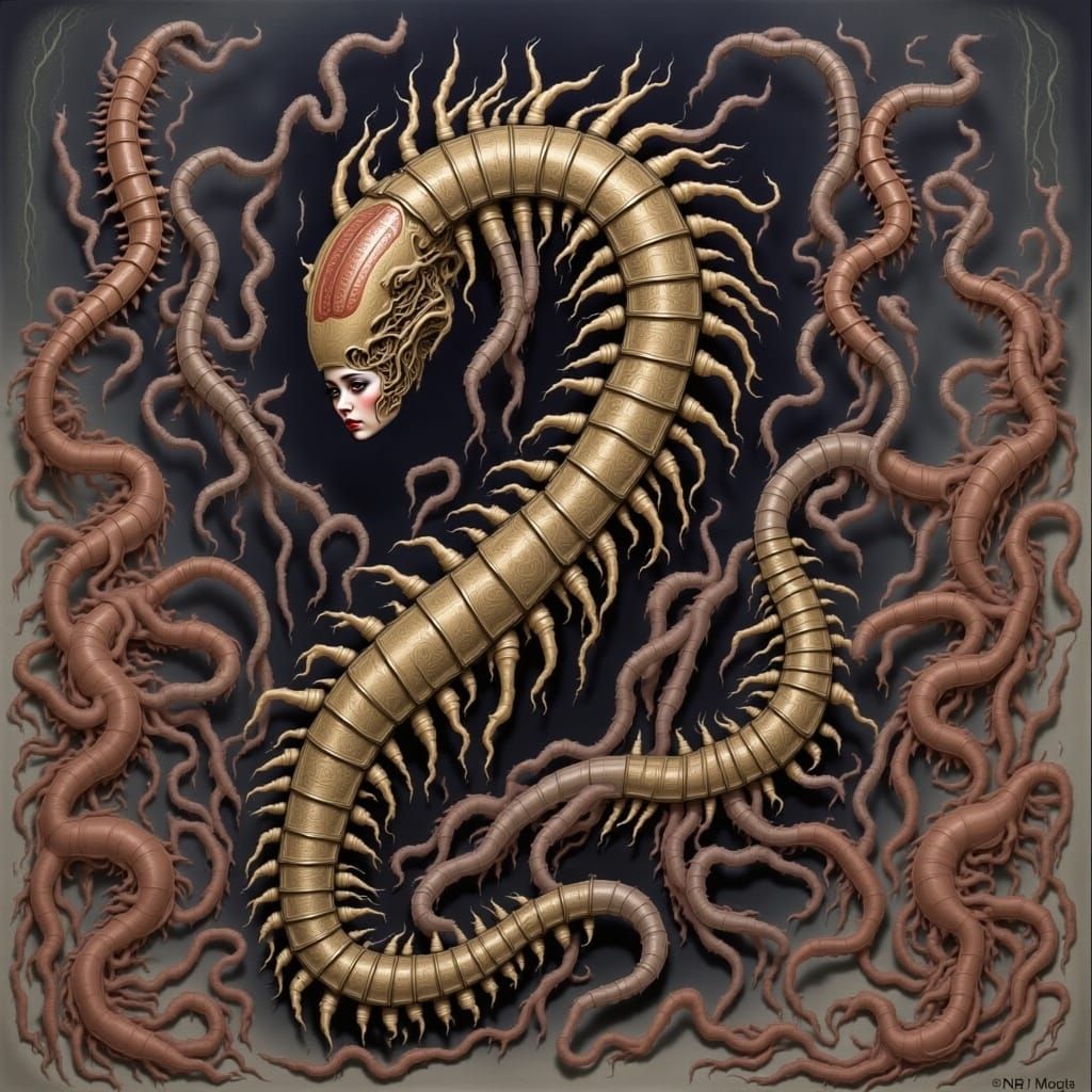 Cyberpunk Goddess in Edo Festival Attire