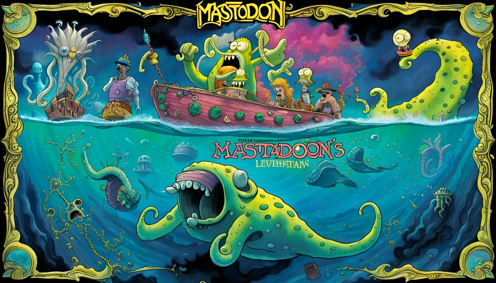 Mastodon — Leviathan (2004) as designed by Stephen Hillenbur...